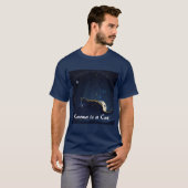 T-shirt Karma est un chat qui me ronfle dans les genoux (Devant entier)
