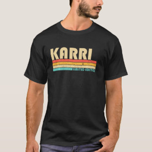 T-shirt Karri Nom Personnalisé Retro Vintage 80s 90s Birt