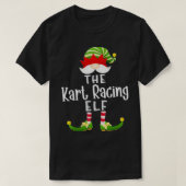 T-shirt Kart Racing Elf Group Noël Funny Pajama Party (Design devant)