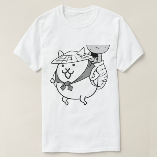 T-shirt Kasa Jizo Uber Rare Chat Bataille Chats (Design devant)