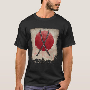 T-shirt Katana épées Japon Samurai tenue épées japonaises