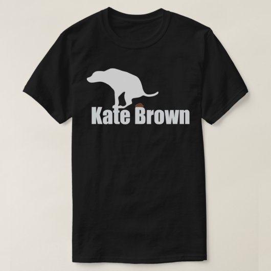 T-shirt Kate Brown Chien potée (Design devant)