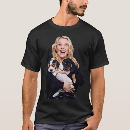 T-shirt Kate Mckinnon Et Chiots (Devant)