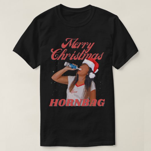 T-shirt Kath et Kim Crème de Noël Hornbag Classic T-Shi (Design devant)