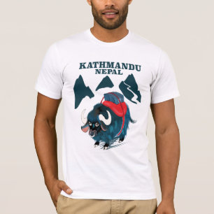 T-shirt Kathmandu Népal poster de voyage