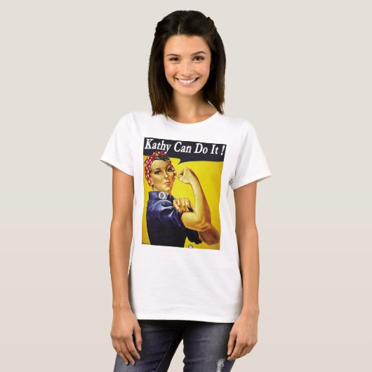 T-shirt Kathy peut le faire (Devant entier)