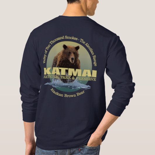 T-shirt Katmai (Ours Brown) WT (Dos)