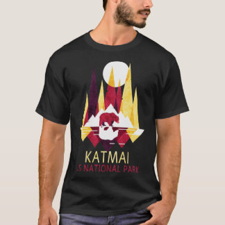 T-shirt Katmai US National Park Alaska Backpacking Camping