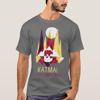 T-shirt Katmai US National Park Alaska Backpacking Camping