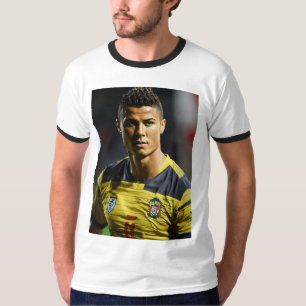T-shirt Katoen Ronaldo bedrukt T-shirt