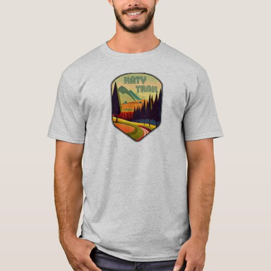 T-shirt Katy Trail Missouri Colors (Devant)