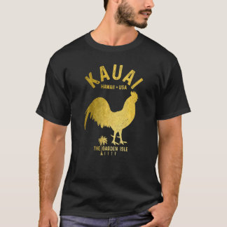 T-shirt Kauai 1959 L'île jardin poulet Hawaii vintage
