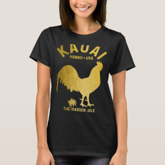 T-shirt Kauai 1959 L'île jardin Poulet Hawaii Vintage 