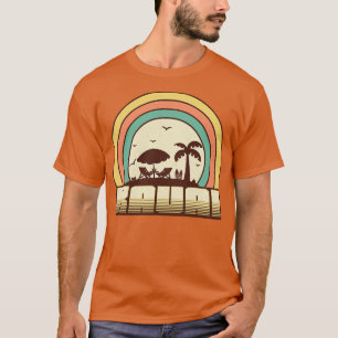 T-shirt Kauai Beach Retro Style coucher de soleil