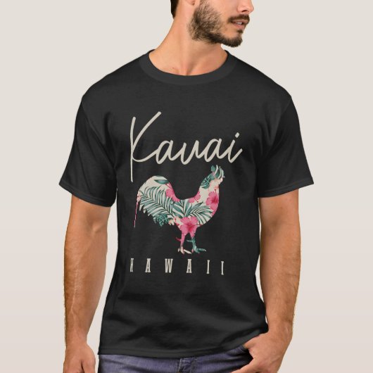 T-shirt Kauai Chicken Hawaii Hibiscus Hawaii îles Hawaii (Devant)