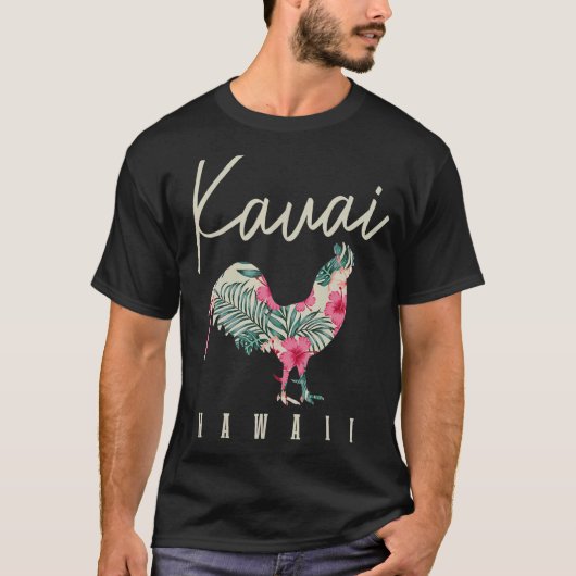 T-shirt Kauai Chicken Hawaii Hibiscus Hawaii Îles Hawaii S (Devant)