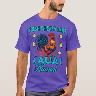 T-shirt Kauai Famille Vacances Poulet frais Souvenir quoti