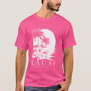 T-shirt Kauai Hawaii Aloha Hawaii Hibiscus Surfer Souven