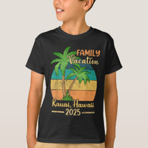 T-shirt Kauai Hawaii Beach Famille Vacances 2025 Été