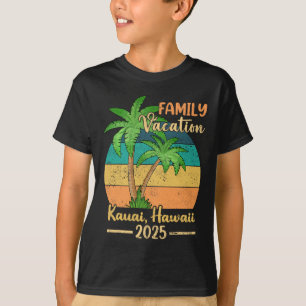 T-shirt Kauai Hawaii Beach Famille Vacances 2025 Été