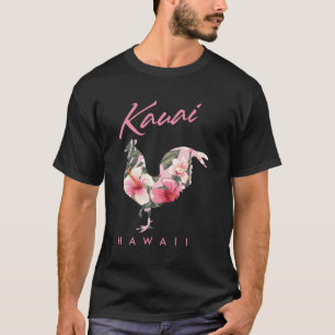 T-shirt Kauai Hawaii Fleur Hibiscus Poulet