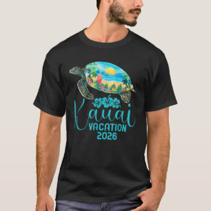 T-shirt Kauai Hawaii Voyage 2026 Tortue de mer Vacances d'