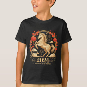 T-shirt Kawaii 2026 Année du Cheval Fortune Lady Lun L