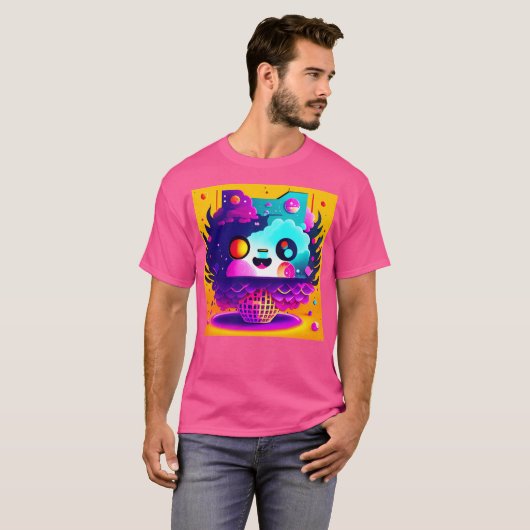 T-shirt Kawaii Abstractions Ii (Devant entier)