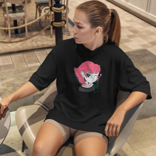 T-shirt Kawaii Anime Girl