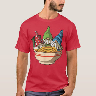 T-shirt Kawaii Anime Gnomes Asiatiques nouilles Japonaises