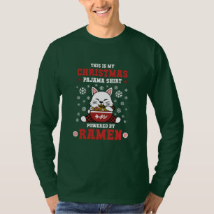 T-shirt Kawaii Anime Ramen Pajama de Noël
