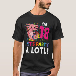 T-shirt Kawaii Axolotl 18E Cadeau Anniversaire 18 Ans Gir