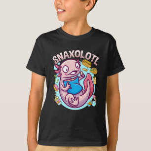 T-shirt Kawaii Axolotl Cute Amphibien