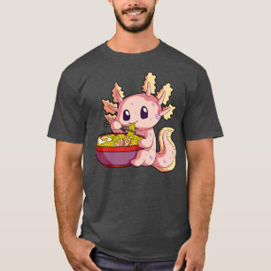 T-shirt Kawaii Axolotl Cute Ramen Noodles Kawaii Axolotl