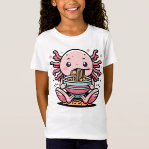 T-Shirt KAWAII AXOLOTL MANGER RAMEN ANIME