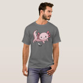 T-shirt Kawaii Axolotl Pun Drôle Joueur de hockey (Devant entier)