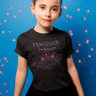 T-shirt Kawaii Bat Halloween fête d'anniversaire de fille
