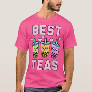 T-shirt Kawaii Boba Tea Best Friends Group Of Three Bestie