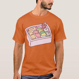 T-shirt Kawaii Boîte à Bento Japonaise Sushi