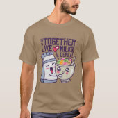 T-shirt Kawaii Breakfast| On va ensemble (Devant)