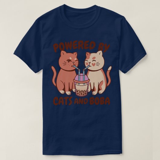 T-shirt Kawaii Bubble Tea Cats - Drôle Boba Tea 1188 (Design devant)