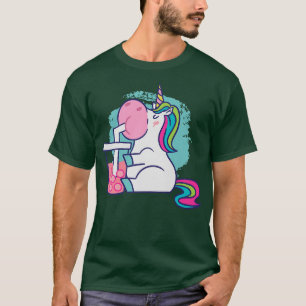 T-shirt Kawaii Bubble Tea Unicorn Boba Unicorn Boire Bu