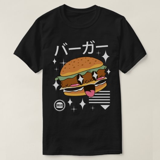 T-shirt Kawaii Burger (Design devant)