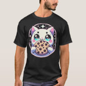 T-shirt Kawaii Cat with Chocolate Chip Cookie (Devant)