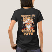 T-shirt Kawaii Chat dans un Casquette de champignon - Soye (Dos)