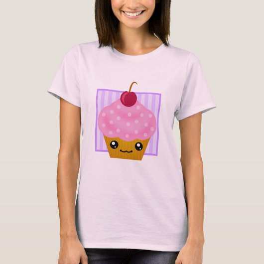T-shirt Kawaii Cherry Cupcake Appareils (Devant)