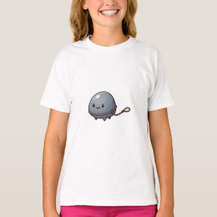 T-shirt Kawaii Chibi Animal de compagnie en pierre qui mar