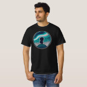 T-shirt Kawaii Chibi Voyageur Sous Aurora | NOIR SEULEMENT (Devant entier)