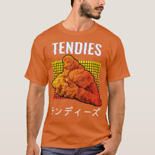 T-shirt Kawaii Chicken Tenders Tendies Kanji japonais