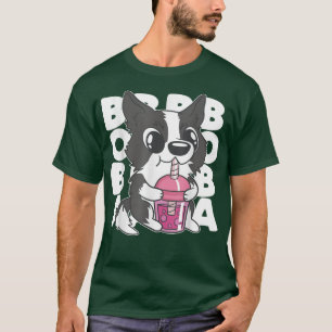 T-shirt Kawaii Chien Boba Tea Bule Anime Kawaii Neko G